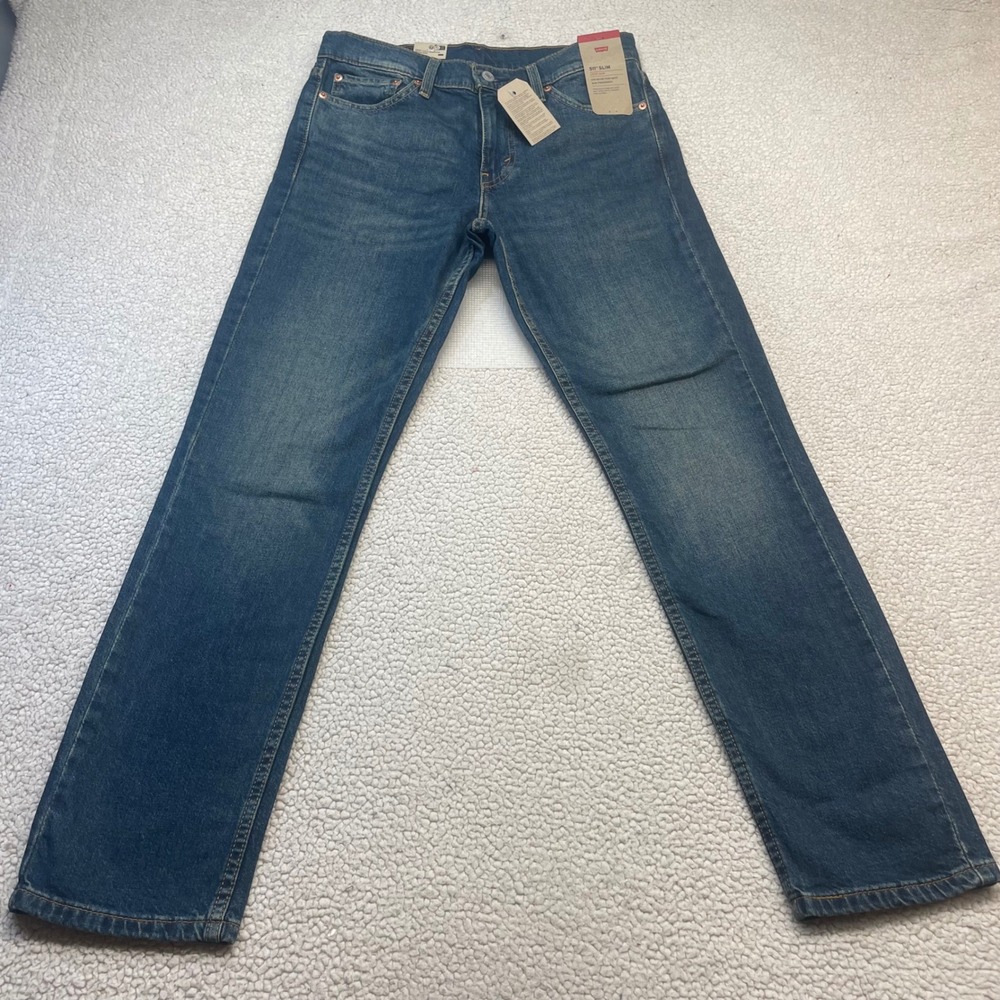 Levi's Jeans Mens 30x30 Blue 511 Slim Fit Denim Pants 04511-5349 Ease Stretch